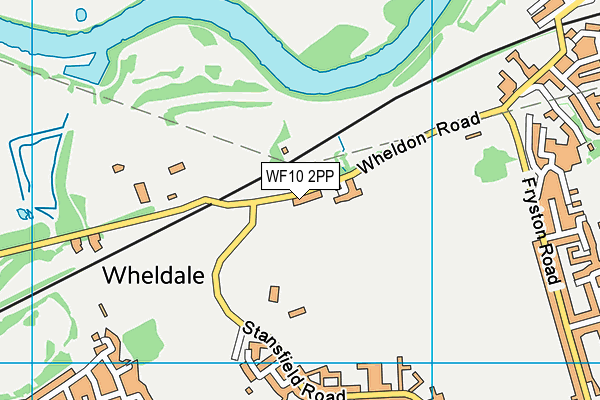 WF10 2PP map - OS VectorMap District (Ordnance Survey)