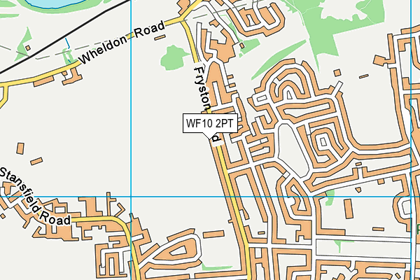 WF10 2PT map - OS VectorMap District (Ordnance Survey)