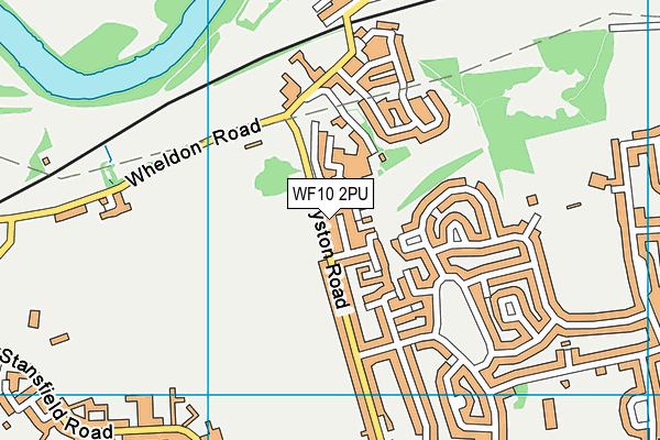 WF10 2PU map - OS VectorMap District (Ordnance Survey)