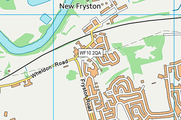 WF10 2QA map - OS VectorMap District (Ordnance Survey)