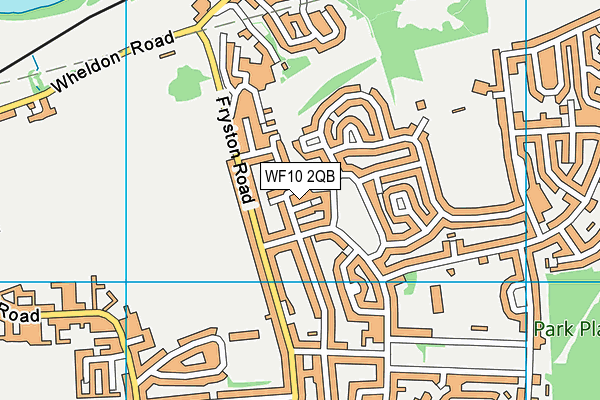 WF10 2QB map - OS VectorMap District (Ordnance Survey)