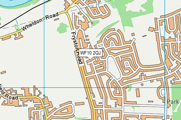 WF10 2QJ map - OS VectorMap District (Ordnance Survey)