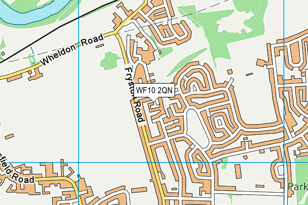 WF10 2QN map - OS VectorMap District (Ordnance Survey)