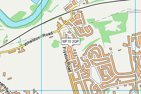 WF10 2QP map - OS VectorMap District (Ordnance Survey)