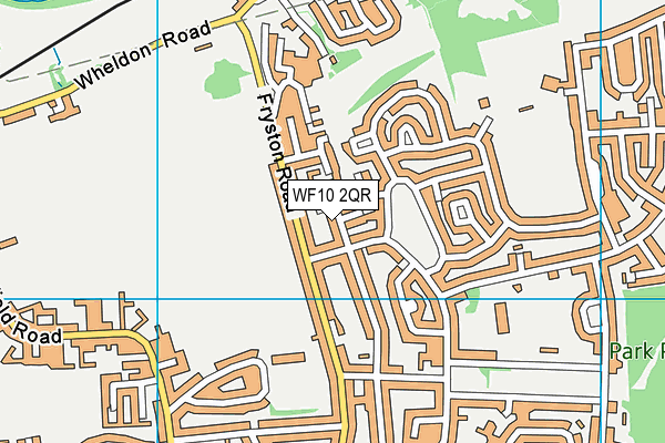 WF10 2QR map - OS VectorMap District (Ordnance Survey)