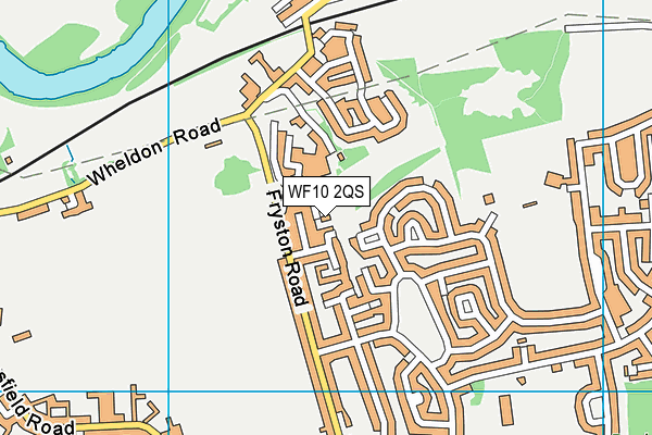 WF10 2QS map - OS VectorMap District (Ordnance Survey)