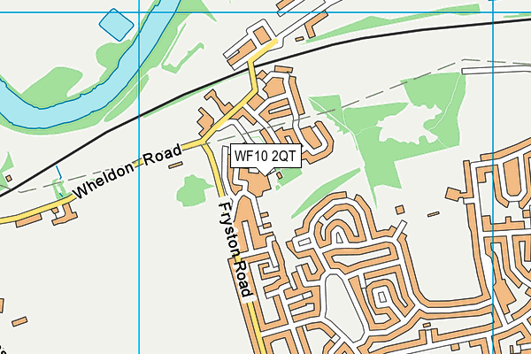 WF10 2QT map - OS VectorMap District (Ordnance Survey)