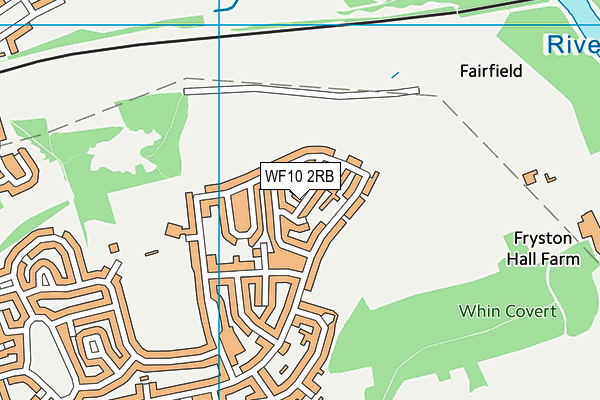WF10 2RB map - OS VectorMap District (Ordnance Survey)