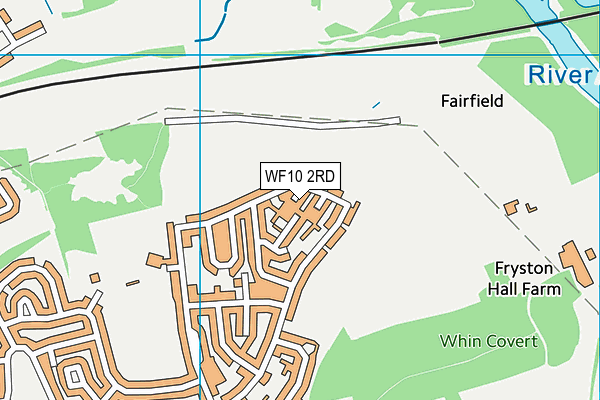 WF10 2RD map - OS VectorMap District (Ordnance Survey)