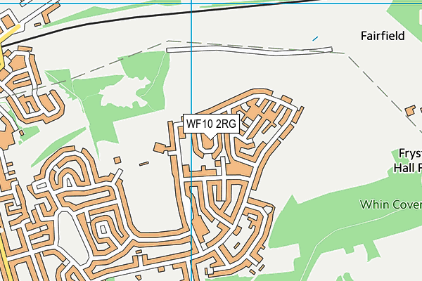 WF10 2RG map - OS VectorMap District (Ordnance Survey)
