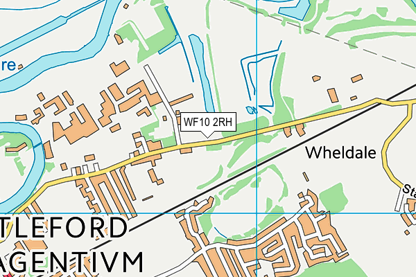 WF10 2RH map - OS VectorMap District (Ordnance Survey)
