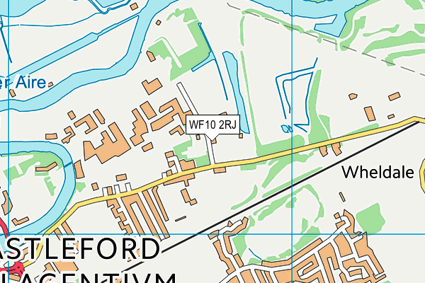 WF10 2RJ map - OS VectorMap District (Ordnance Survey)