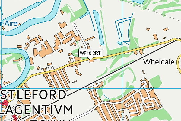 WF10 2RT map - OS VectorMap District (Ordnance Survey)