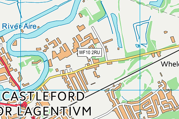 WF10 2RU map - OS VectorMap District (Ordnance Survey)