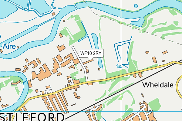 WF10 2RY map - OS VectorMap District (Ordnance Survey)