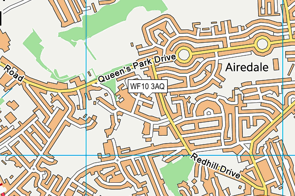 WF10 3AQ map - OS VectorMap District (Ordnance Survey)