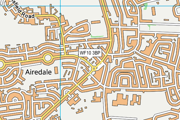 WF10 3BP map - OS VectorMap District (Ordnance Survey)