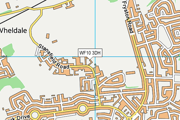 WF10 3DH map - OS VectorMap District (Ordnance Survey)