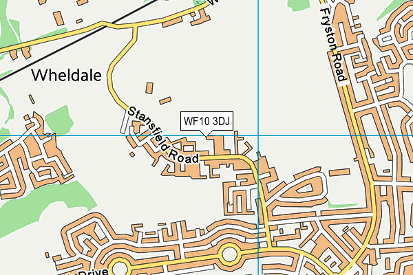 WF10 3DJ map - OS VectorMap District (Ordnance Survey)