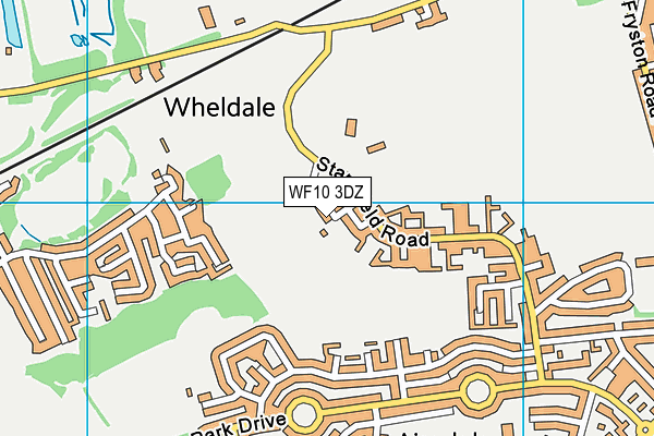 WF10 3DZ map - OS VectorMap District (Ordnance Survey)