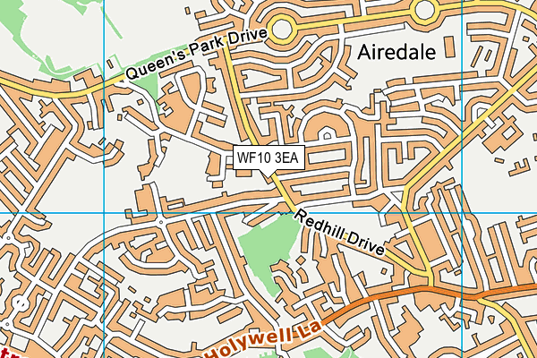 WF10 3EA map - OS VectorMap District (Ordnance Survey)