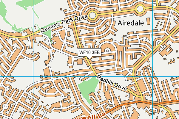WF10 3EB map - OS VectorMap District (Ordnance Survey)