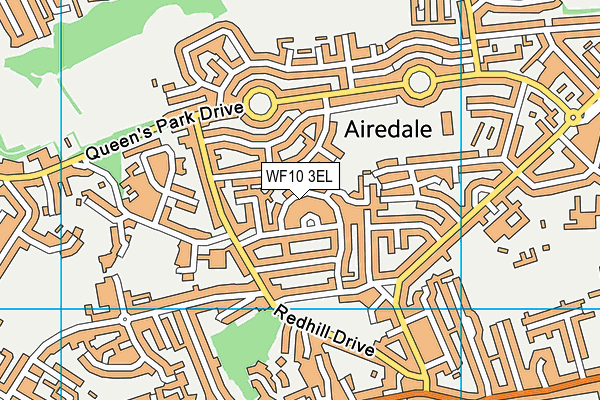 WF10 3EL map - OS VectorMap District (Ordnance Survey)