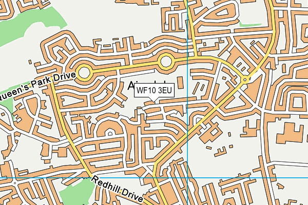 WF10 3EU map - OS VectorMap District (Ordnance Survey)