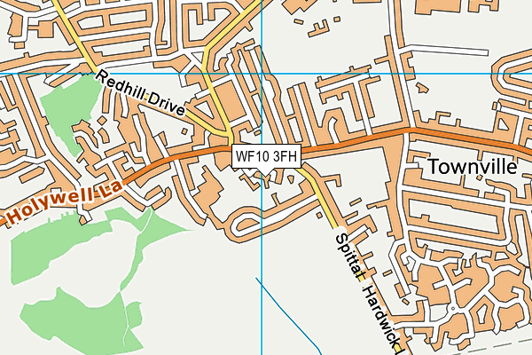 WF10 3FH map - OS VectorMap District (Ordnance Survey)
