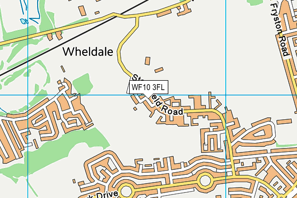 WF10 3FL map - OS VectorMap District (Ordnance Survey)