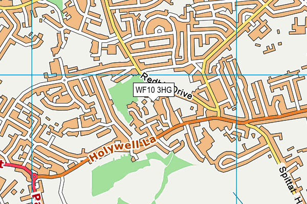 WF10 3HG map - OS VectorMap District (Ordnance Survey)