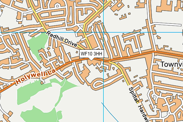 WF10 3HH map - OS VectorMap District (Ordnance Survey)