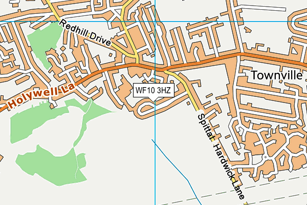 WF10 3HZ map - OS VectorMap District (Ordnance Survey)