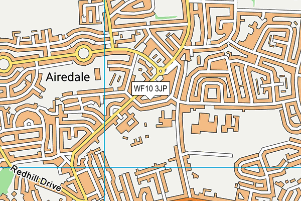 WF10 3JP map - OS VectorMap District (Ordnance Survey)