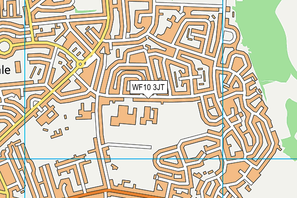 WF10 3JT map - OS VectorMap District (Ordnance Survey)