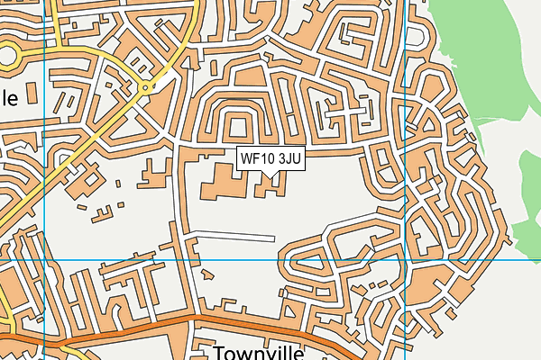 WF10 3JU map - OS VectorMap District (Ordnance Survey)