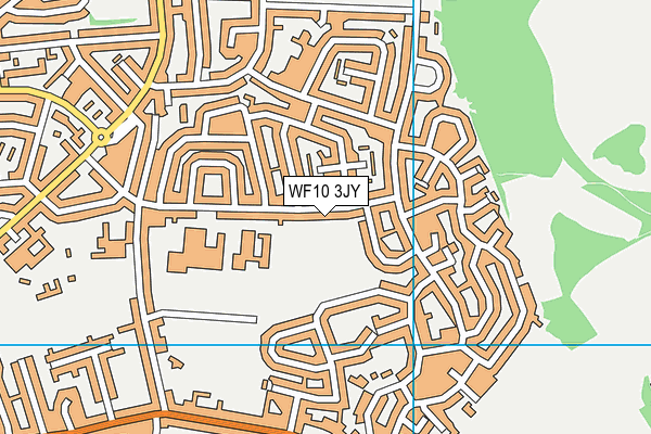 WF10 3JY map - OS VectorMap District (Ordnance Survey)