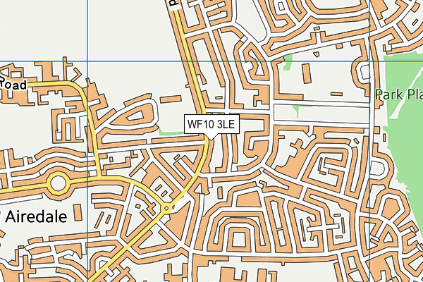 WF10 3LE map - OS VectorMap District (Ordnance Survey)