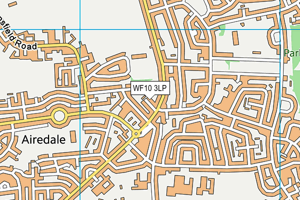 WF10 3LP map - OS VectorMap District (Ordnance Survey)
