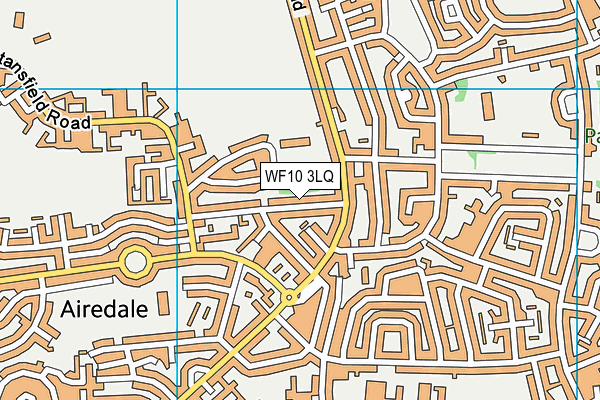 WF10 3LQ map - OS VectorMap District (Ordnance Survey)
