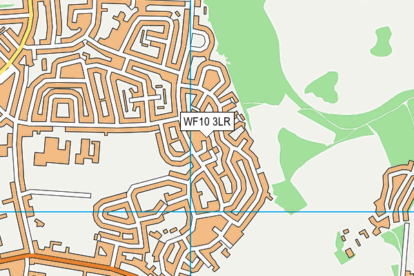 WF10 3LR map - OS VectorMap District (Ordnance Survey)