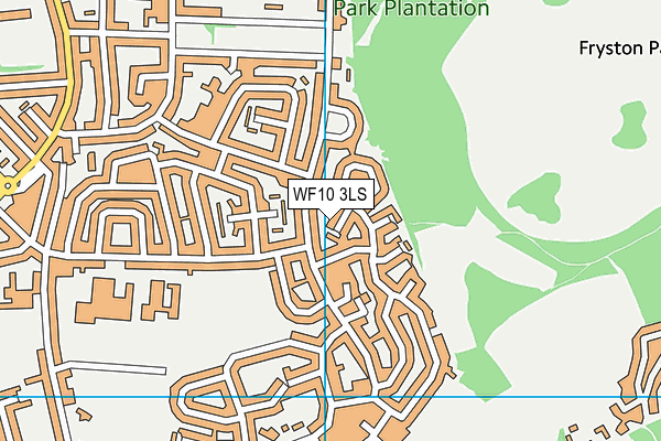 WF10 3LS map - OS VectorMap District (Ordnance Survey)