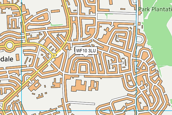 WF10 3LU map - OS VectorMap District (Ordnance Survey)