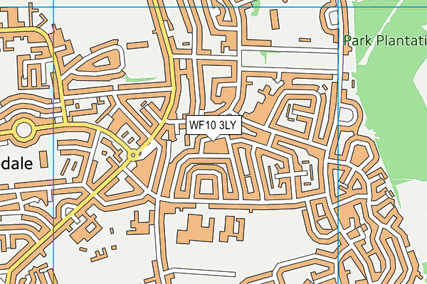 WF10 3LY map - OS VectorMap District (Ordnance Survey)