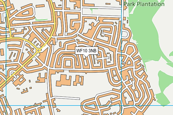 WF10 3NB map - OS VectorMap District (Ordnance Survey)