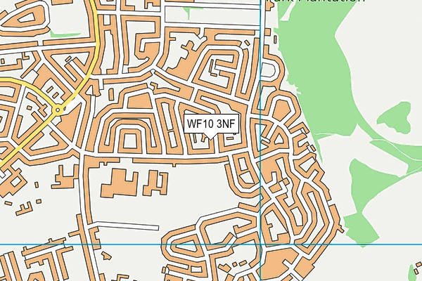 WF10 3NF map - OS VectorMap District (Ordnance Survey)