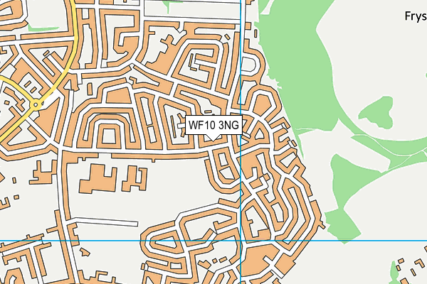 WF10 3NG map - OS VectorMap District (Ordnance Survey)