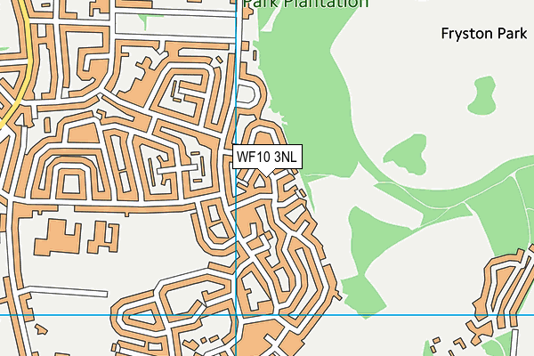 WF10 3NL map - OS VectorMap District (Ordnance Survey)