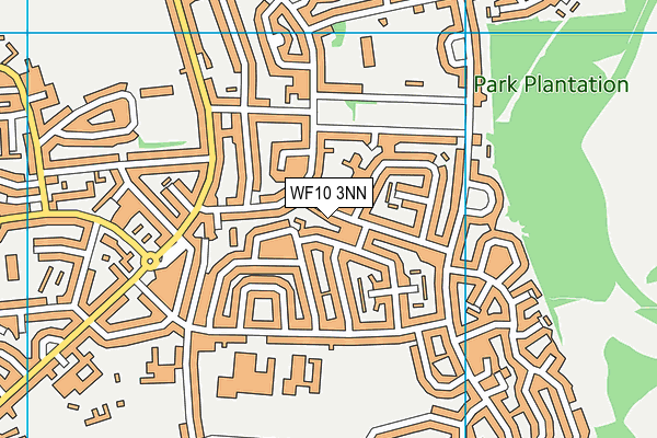WF10 3NN map - OS VectorMap District (Ordnance Survey)