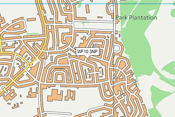 WF10 3NP map - OS VectorMap District (Ordnance Survey)